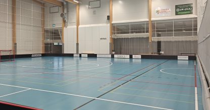 Liikuntahalli puolikas sali, lohkot 3-4 muu käyttö
